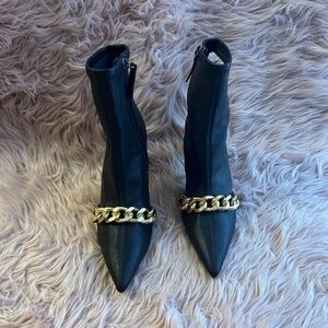 Zara Trendy Chain Ankle Boots
